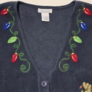 Traditions Great Northwest Clothing Fleece Christmas Sweatshirt Women's Large